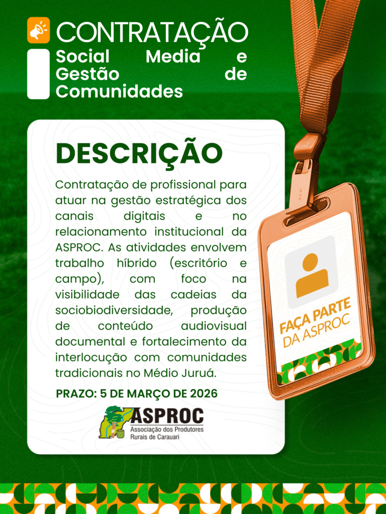 📢Vaga aberta – Social Media e Gestão de Comunidades